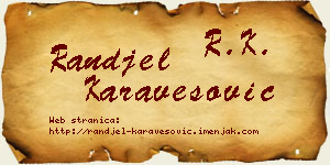 Ranđel Karavesović vizit kartica
